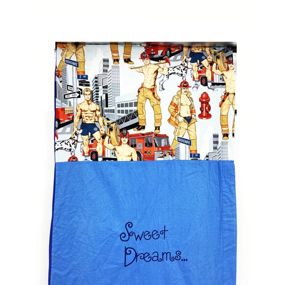 Pride YMCA Bed Runner Cowboy Construction Worker Fireman 80" x 26.5" - Picture 2 of 12